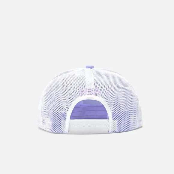 HOOD BY AIR BULLSEYE CAP Purple and White Trucker Hat - Picture 2 of 9